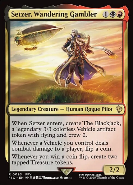 Setzer, Wandering Gambler in the group Magic the Gathering / Sets / Final Fantasy Drop / Final Fantasy Commander at Proxyprinters.com (103565)