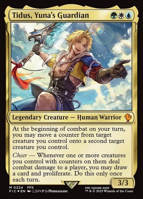 Tidus, Yuna's Guardian in the group Magic the Gathering / Sets / Final Fantasy Drop / Final Fantasy Commander at Proxyprinters.com (103574)