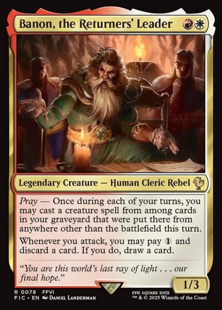 Banon, the Returners' Leader in the group Magic the Gathering / Sets / Final Fantasy Drop / Final Fantasy Commander at Proxyprinters.com (103583)