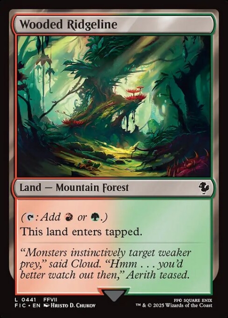 Wooded Ridgeline in the group Magic the Gathering / Sets / Final Fantasy Drop / Final Fantasy Commander at Proxyprinters.com (103596)