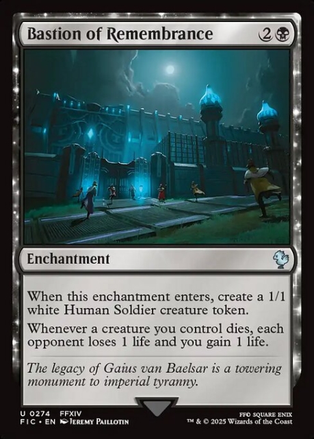 Bastion of Remembrance in the group Magic the Gathering / Sets / Final Fantasy Drop / Final Fantasy Commander at Proxyprinters.com (103601)