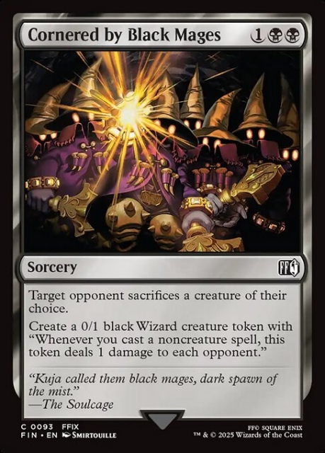 Cornered by Black Mages in the group Magic the Gathering / Sets / Final Fantasy Drop / Final Fantasy at Proxyprinters.com (103602)