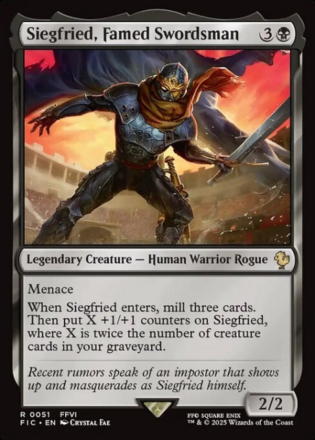 Siegfried, Famed Swordsman in the group Magic the Gathering / Sets / Final Fantasy Drop / Final Fantasy Commander at Proxyprinters.com (103604)