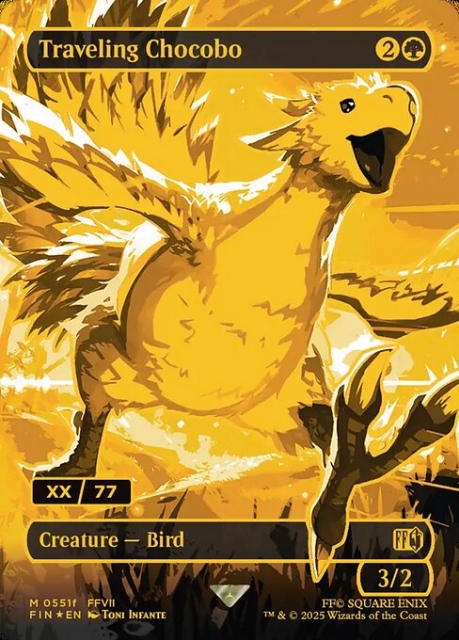 Traveling Chocobo in the group Magic the Gathering / Sets / Final Fantasy Drop / Final Fantasy at Proxyprinters.com (103619)