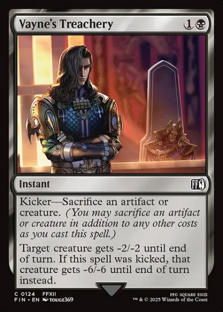 Vayne's Treachery in the group Magic the Gathering / Sets / Final Fantasy Drop / Final Fantasy at Proxyprinters.com (103622)