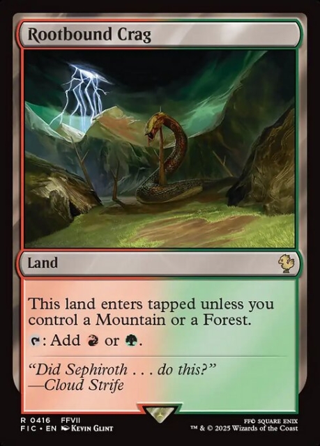 Rootbound Crag in the group Magic the Gathering / Sets / Final Fantasy Drop / Final Fantasy Commander at Proxyprinters.com (103641)