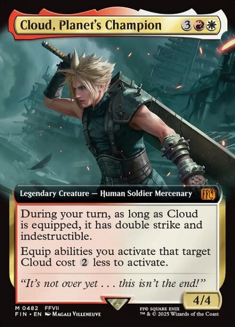 Cloud, Planet's Champion in the group Magic the Gathering / Sets / Final Fantasy Drop / Final Fantasy at Proxyprinters.com (103646)