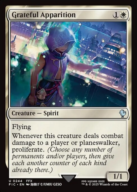Grateful Apparition in the group Magic the Gathering / Sets / Final Fantasy Drop / Final Fantasy Commander at Proxyprinters.com (103648)