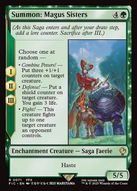 Summon: Magus Sisters in the group Magic the Gathering / Sets / Final Fantasy Drop / Final Fantasy Commander at Proxyprinters.com (103655)