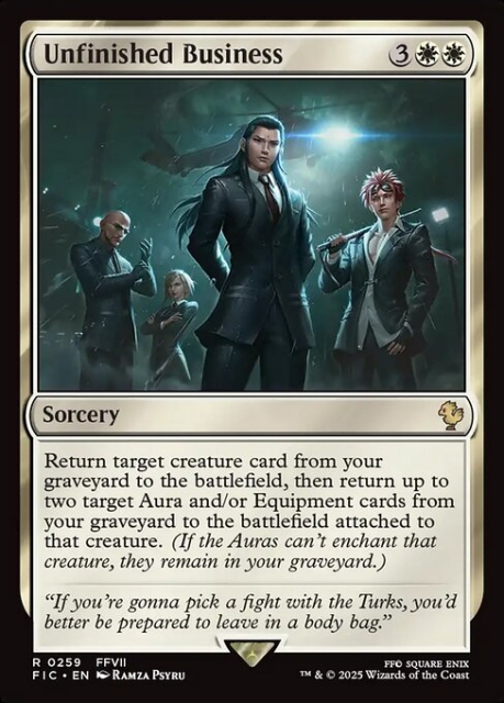 Unfinished Business in the group Magic the Gathering / Sets / Final Fantasy Drop / Final Fantasy Commander at Proxyprinters.com (103657)