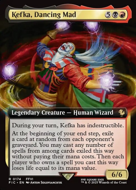 Kefka, Dancing Mad in the group Magic the Gathering / Sets / Final Fantasy Drop / Final Fantasy Commander at Proxyprinters.com (103658)