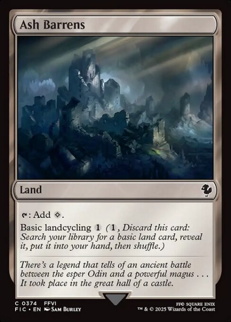 Ash Barrens in the group Magic the Gathering / Sets / Final Fantasy Drop / Final Fantasy Commander at Proxyprinters.com (103664)