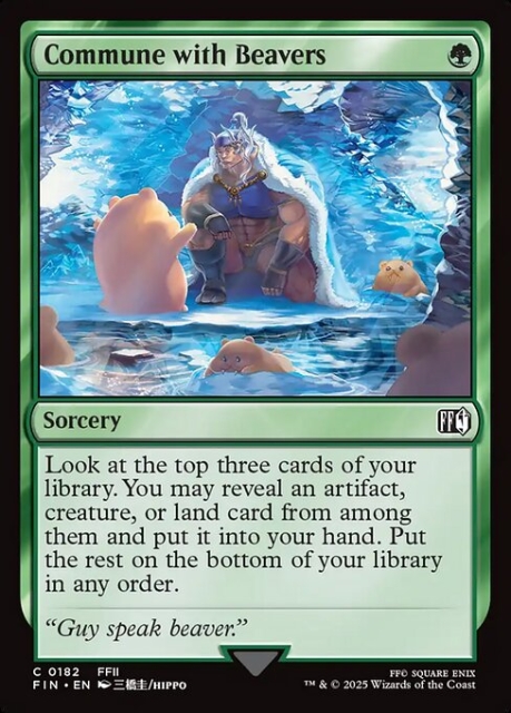 Commune with Beavers in the group Magic the Gathering / Sets / Final Fantasy Drop / Final Fantasy at Proxyprinters.com (103666)