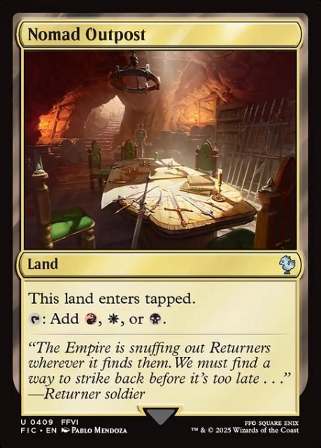 Nomad Outpost in the group Magic the Gathering / Sets / Final Fantasy Drop / Final Fantasy Commander at Proxyprinters.com (103669)