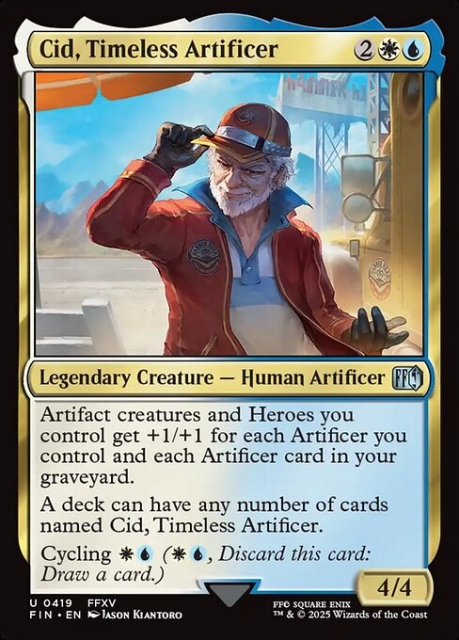 Cid, Timeless Artificer in the group Magic the Gathering / Sets / Final Fantasy Drop / Final Fantasy at Proxyprinters.com (103682)
