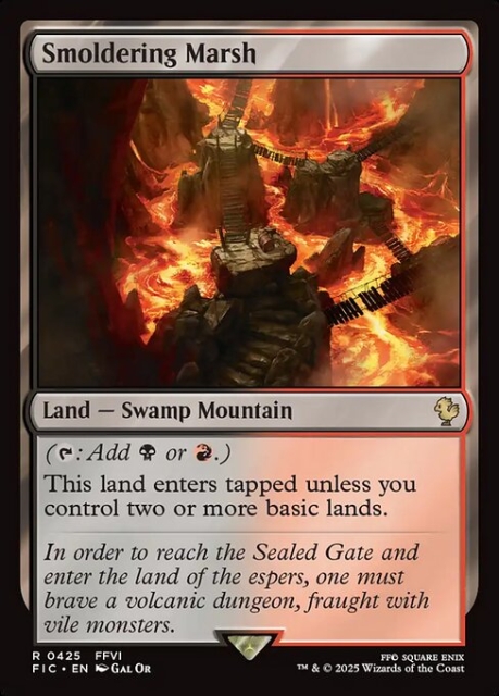 Smoldering Marsh in the group Magic the Gathering / Sets / Final Fantasy Drop / Final Fantasy Commander at Proxyprinters.com (103683)