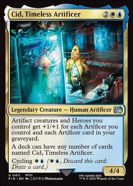 Cid, Timeless Artificer in the group Magic the Gathering / Sets / Final Fantasy Drop / Final Fantasy at Proxyprinters.com (103703)