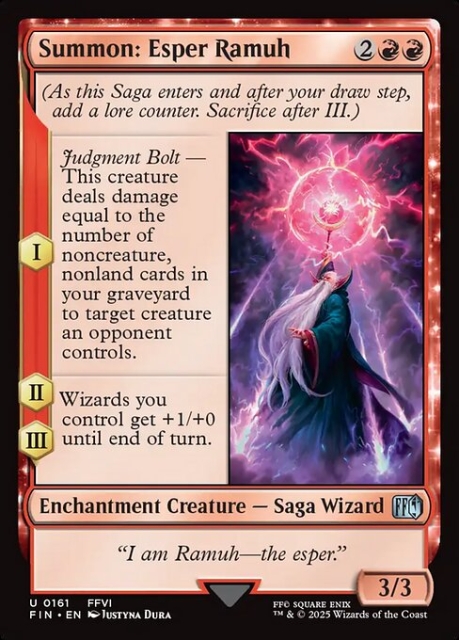 Summon: Esper Ramuh in the group Magic the Gathering / Sets / Final Fantasy Drop / Final Fantasy at Proxyprinters.com (103710)