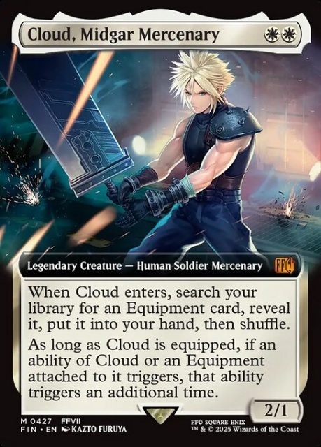 Cloud, Midgar Mercenary in the group Magic the Gathering / Sets / Final Fantasy Drop / Final Fantasy at Proxyprinters.com (103719)