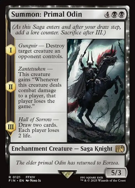 Summon: Primal Odin in the group Magic the Gathering / Sets / Final Fantasy Drop / Final Fantasy at Proxyprinters.com (103733)