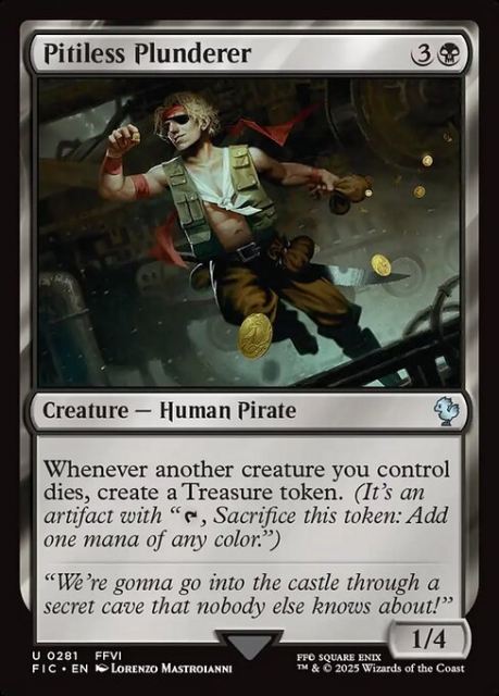 Pitiless Plunderer in the group Magic the Gathering / Sets / Final Fantasy Drop / Final Fantasy Commander at Proxyprinters.com (103736)