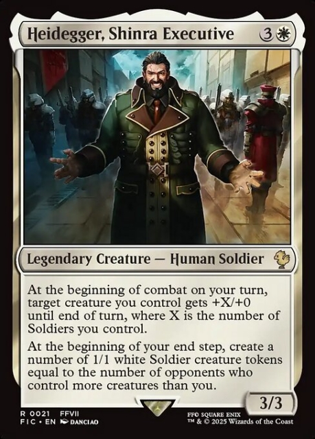 Heidegger, Shinra Executive in the group Magic the Gathering / Sets / Final Fantasy Drop / Final Fantasy Commander at Proxyprinters.com (103747)