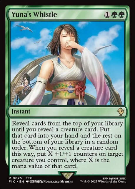 Yuna's Whistle in the group Magic the Gathering / Sets / Final Fantasy Drop / Final Fantasy Commander at Proxyprinters.com (103750)