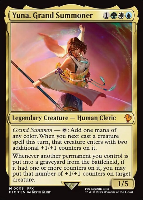 Yuna, Grand Summoner in the group Magic the Gathering / Sets / Final Fantasy Drop / Final Fantasy Commander at Proxyprinters.com (103775)