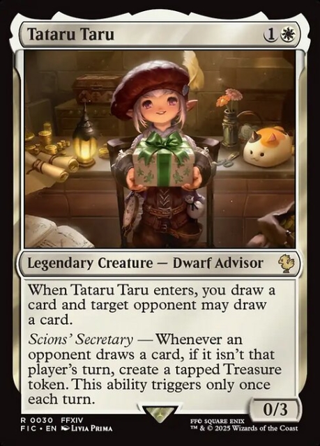Tataru Taru in the group Magic the Gathering / Sets / Final Fantasy Drop / Final Fantasy Commander at Proxyprinters.com (103776)
