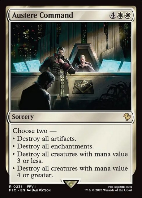 Austere Command in the group Magic the Gathering / Sets / Final Fantasy Drop / Final Fantasy Commander at Proxyprinters.com (103779)