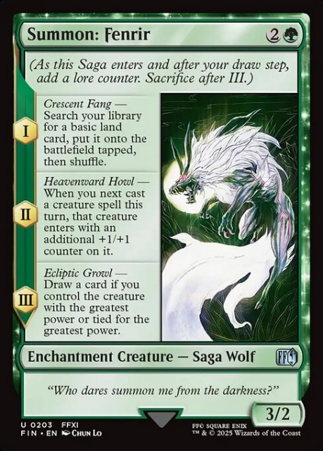 Summon: Fenrir in the group Magic the Gathering / Sets / Final Fantasy Drop / Final Fantasy at Proxyprinters.com (103780)