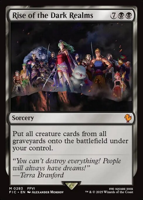 Rise of the Dark Realms in the group Magic the Gathering / Sets / Final Fantasy Drop / Final Fantasy Commander at Proxyprinters.com (103784)