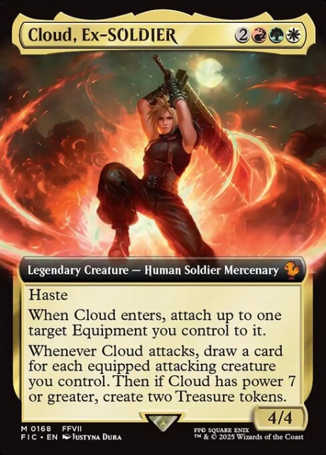 Cloud, Ex-SOLDIER in the group Magic the Gathering / Sets / Final Fantasy Drop / Final Fantasy Commander at Proxyprinters.com (103785)
