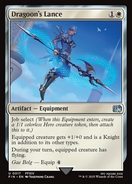 Dragoon's Lance in the group Magic the Gathering / Sets / Final Fantasy Drop / Final Fantasy at Proxyprinters.com (103789)