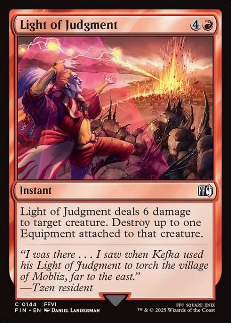 Light of Judgment in the group Magic the Gathering / Sets / Final Fantasy Drop / Final Fantasy at Proxyprinters.com (103800)