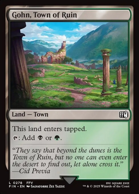 Gohn, Town of Ruin in the group Magic the Gathering / Sets / Final Fantasy Drop / Final Fantasy at Proxyprinters.com (103805)