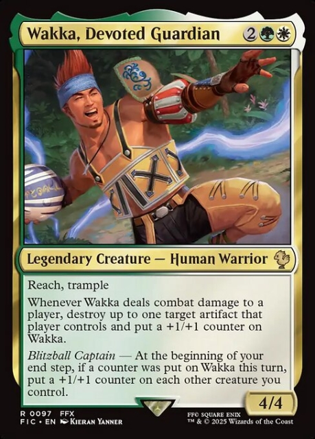Wakka, Devoted Guardian in the group Magic the Gathering / Sets / Final Fantasy Drop / Final Fantasy Commander at Proxyprinters.com (103835)