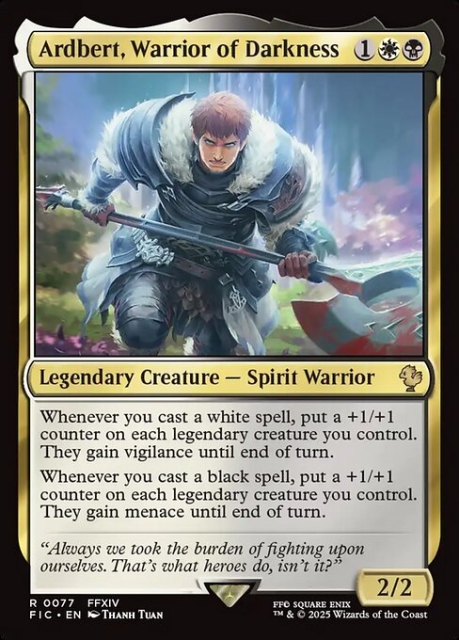 Ardbert, Warrior of Darkness in the group Magic the Gathering / Sets / Final Fantasy Drop / Final Fantasy Commander at Proxyprinters.com (103839)
