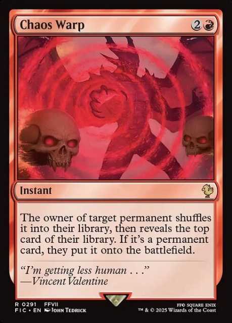 Chaos Warp in the group Magic the Gathering / Sets / Final Fantasy Drop / Final Fantasy Commander at Proxyprinters.com (103857)
