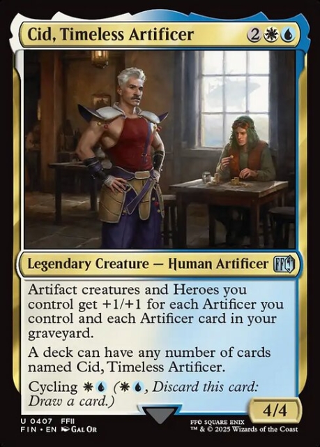 Cid, Timeless Artificer in the group Magic the Gathering / Sets / Final Fantasy Drop / Final Fantasy at Proxyprinters.com (103860)