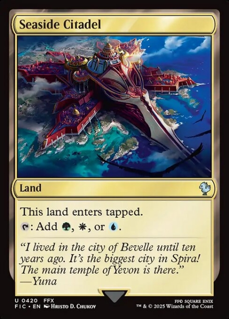 Seaside Citadel in the group Magic the Gathering / Sets / Final Fantasy Drop / Final Fantasy Commander at Proxyprinters.com (103868)