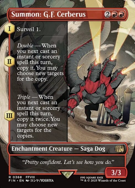 Summon: G.F. Cerberus in the group Magic the Gathering / Sets / Final Fantasy Drop / Final Fantasy at Proxyprinters.com (103870)
