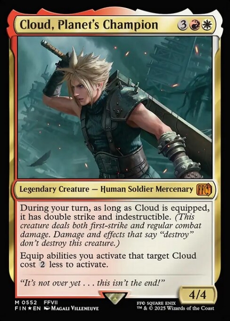 Cloud, Planet's Champion in the group Magic the Gathering / Sets / Final Fantasy Drop / Final Fantasy at Proxyprinters.com (103875)