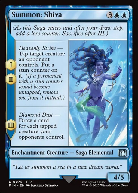 Summon: Shiva in the group Magic the Gathering / Sets / Final Fantasy Drop / Final Fantasy at Proxyprinters.com (103885)