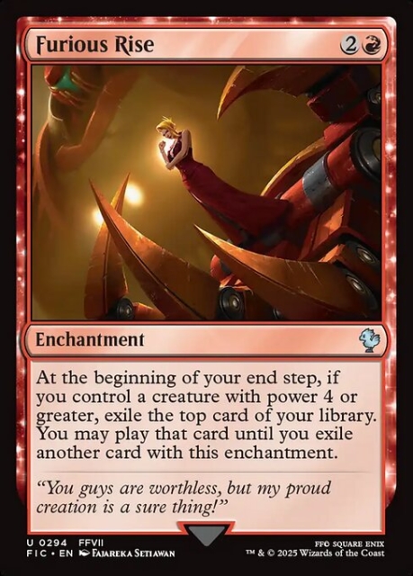 Furious Rise in the group Magic the Gathering / Sets / Final Fantasy Drop / Final Fantasy Commander at Proxyprinters.com (103887)