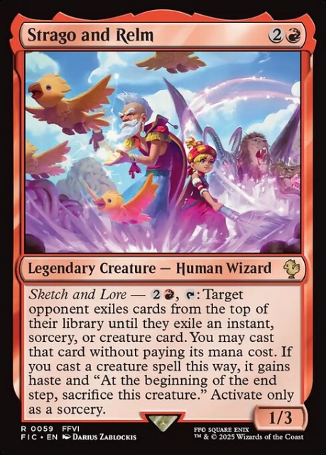 Strago and Relm in the group Magic the Gathering / Sets / Final Fantasy Drop / Final Fantasy Commander at Proxyprinters.com (103889)