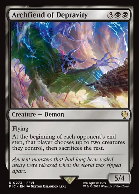 Archfiend of Depravity in the group Magic the Gathering / Sets / Final Fantasy Drop / Final Fantasy Commander at Proxyprinters.com (103895)