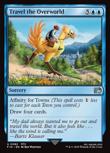 Travel the Overworld in the group Magic the Gathering / Sets / Final Fantasy Drop / Final Fantasy at Proxyprinters.com (103898)