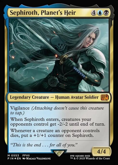 Sephiroth, Planet's Heir in the group Magic the Gathering / Sets / Final Fantasy Drop / Final Fantasy at Proxyprinters.com (103909)