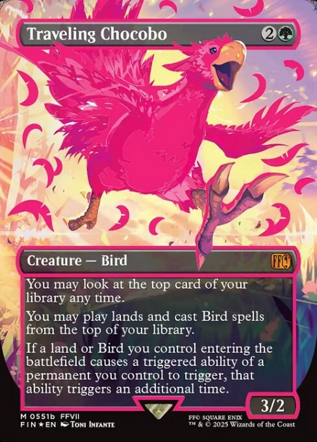 Traveling Chocobo in the group Magic the Gathering / Sets / Final Fantasy Drop / Final Fantasy at Proxyprinters.com (103911)